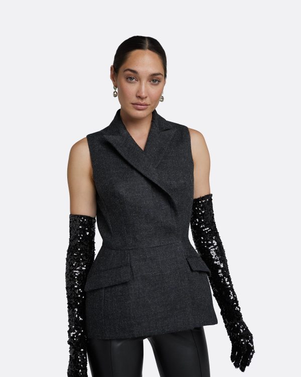Orlaith Speckled Grey Jacket - Image 3