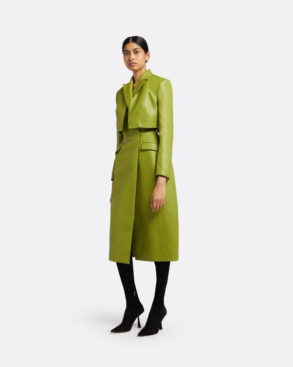 Ennis Woodbine Vegan Leather Coat - Image 4