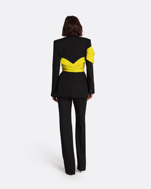 Lenalle Black & Chartreuse Jacket - Image 2