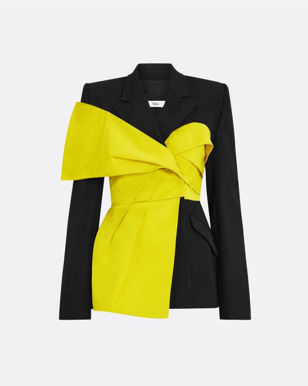 Lenalle Black & Chartreuse Jacket - Image 5