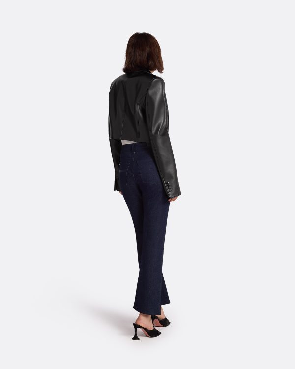 Craine Black Vegan Leather Jacket - Image 2