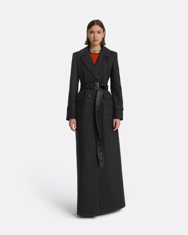 Marlena Speckled Grey Coat - Image 5