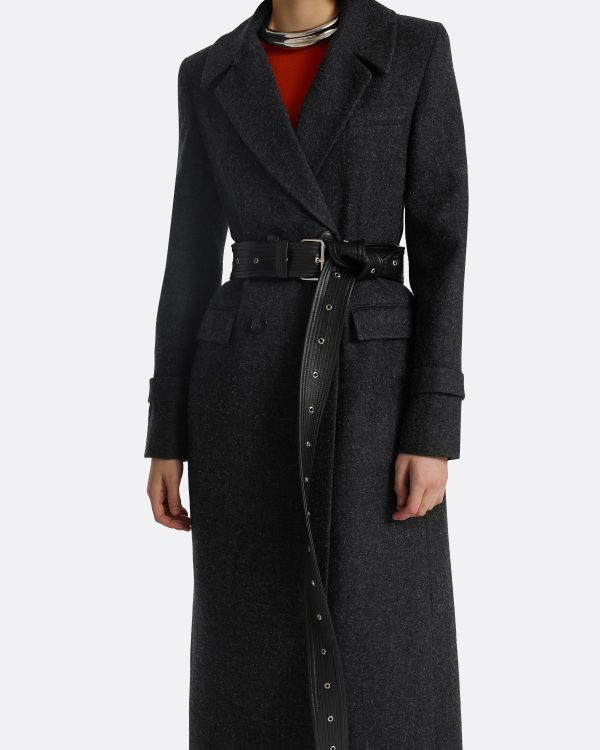Marlena Speckled Grey Coat - Image 6