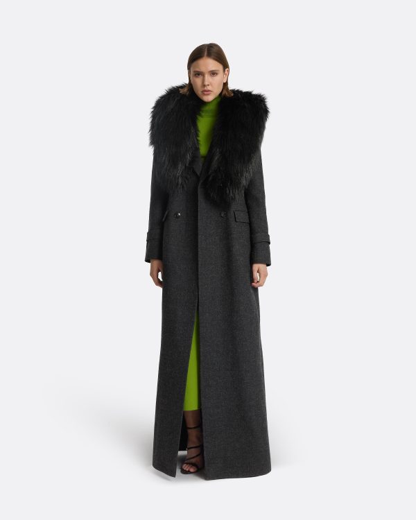 Marlena Speckled Grey Coat - Image 7