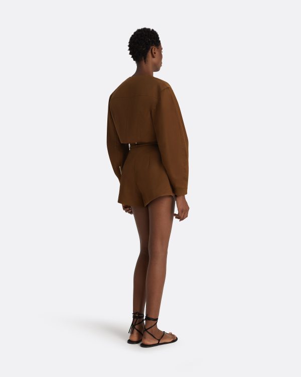 Amare Deep Brown Jacket - Image 2