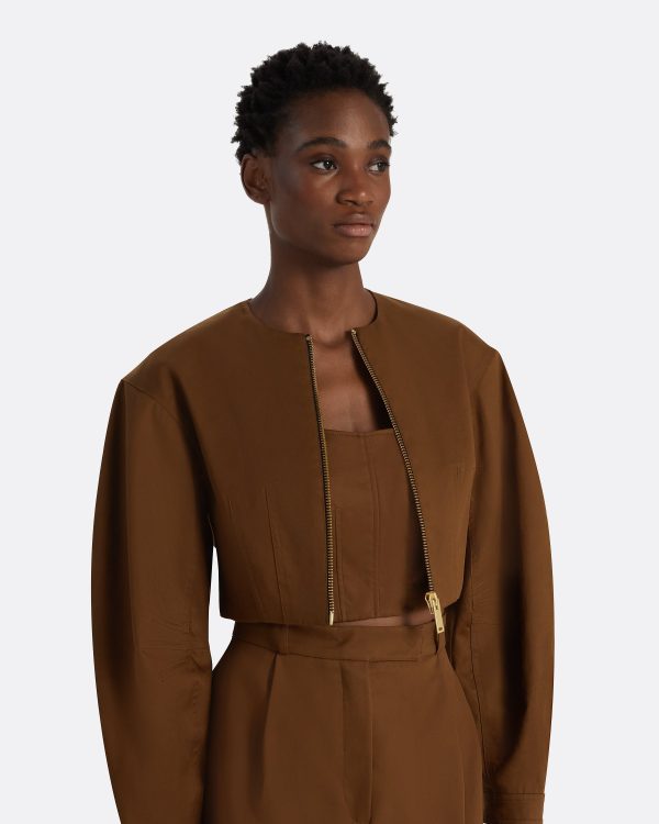 Amare Deep Brown Jacket - Image 3