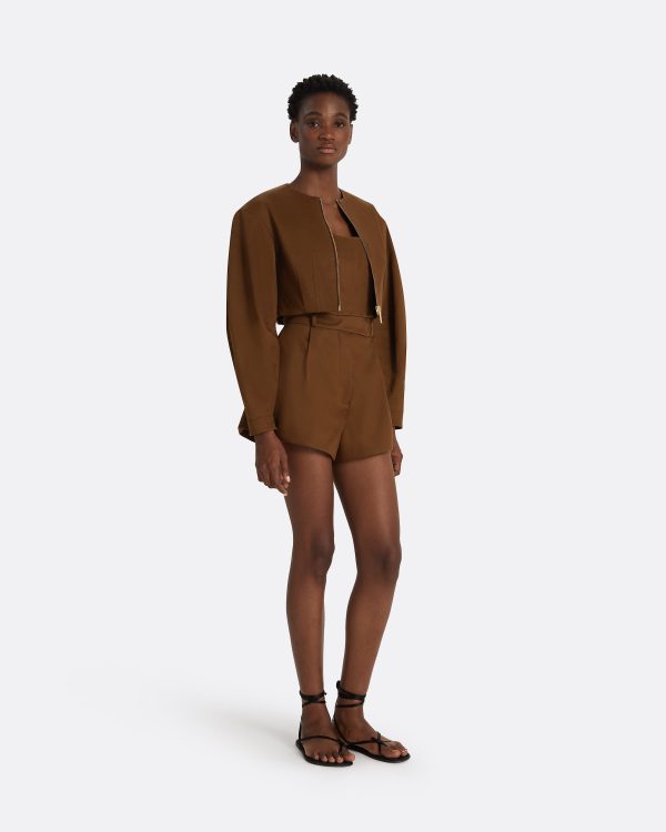 Amare Deep Brown Jacket - Image 4