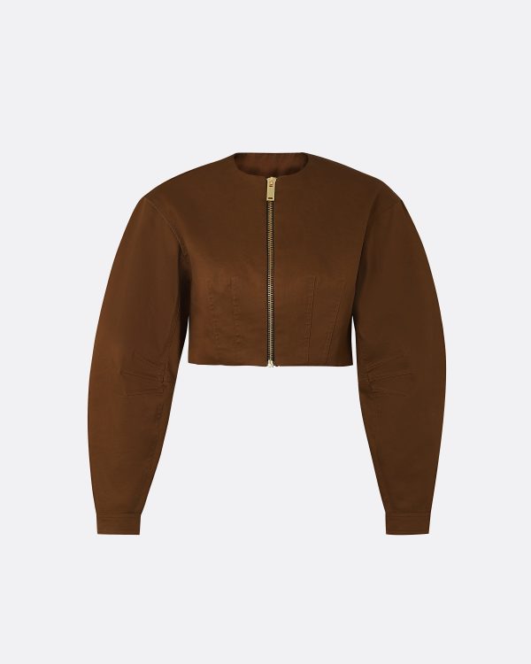 Amare Deep Brown Jacket - Image 5