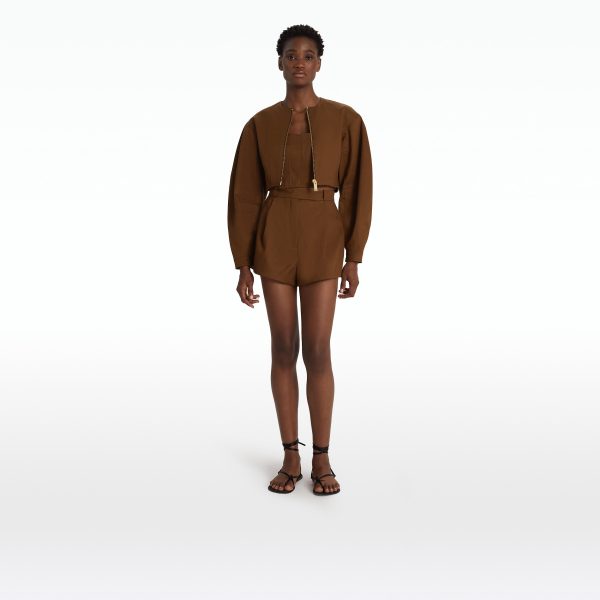 Amare Deep Brown Jacket - Image 6