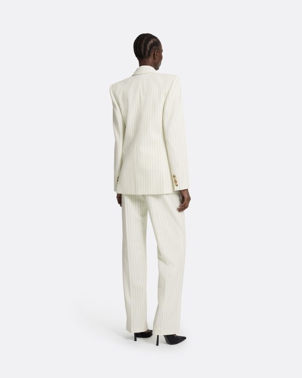 Ellan Ivory Pinstripe Jacket - Image 2