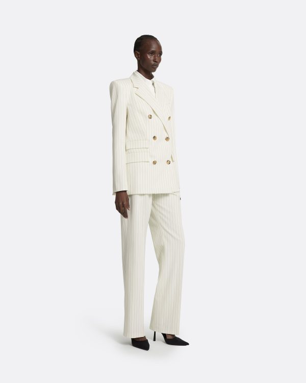 Ellan Ivory Pinstripe Jacket - Image 4