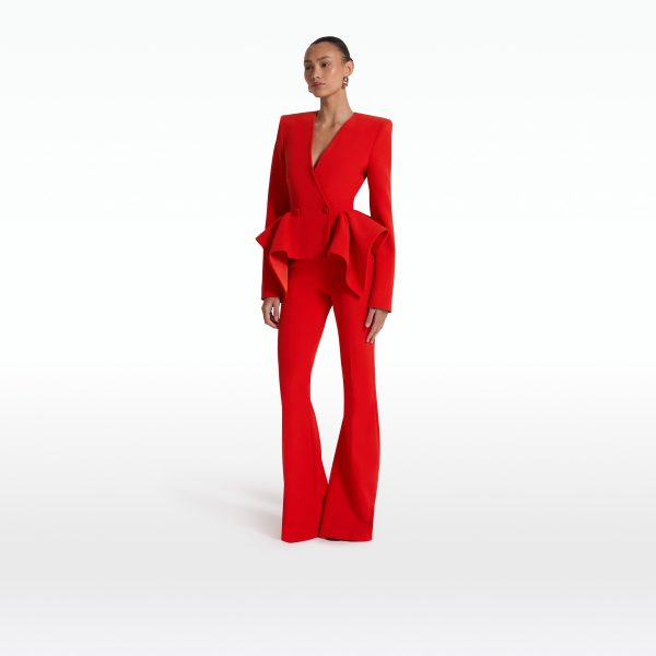 Renna Scarlet Red Jacket - Image 6