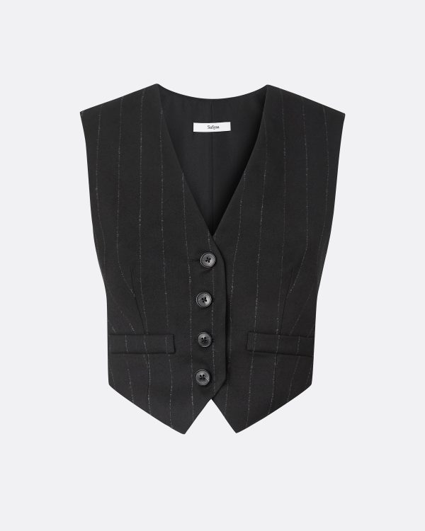 Lana Black Waistcoat - Image 5