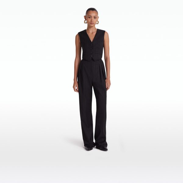 Lana Black Waistcoat - Image 6