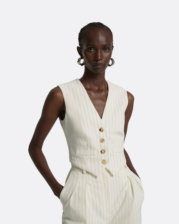 Lana Ivory Waistcoat - Image 3
