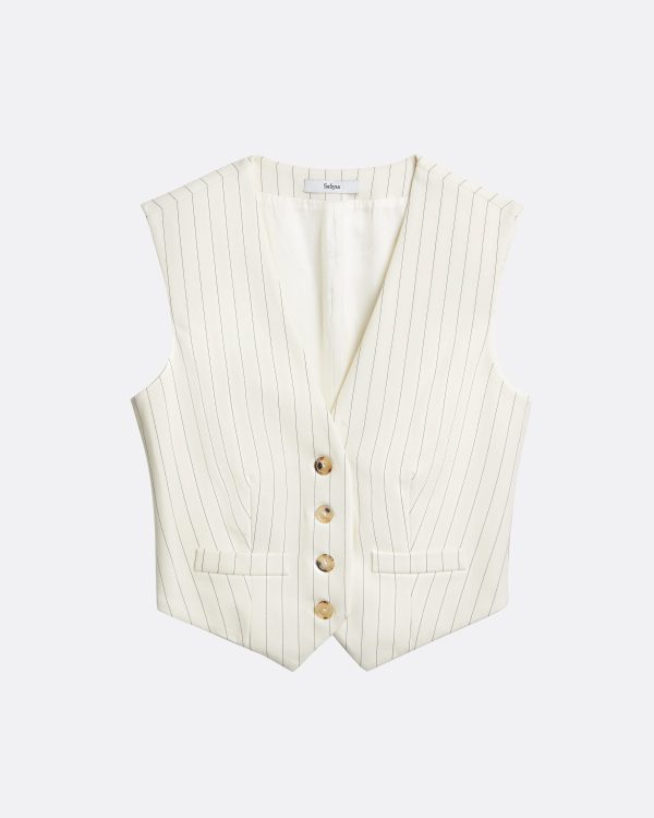 Lana Ivory Waistcoat - Image 5