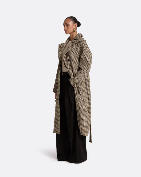 Ilaria Brown Coat - Image 5