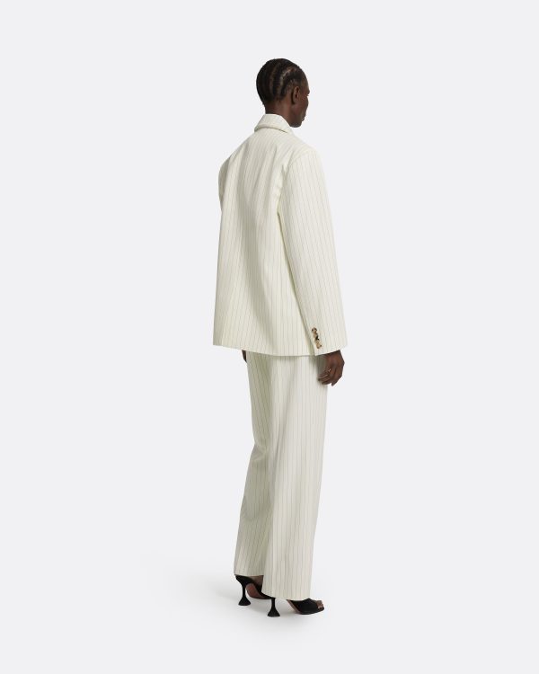 Maurissa Ivory Pinstripe Jacket - Image 2