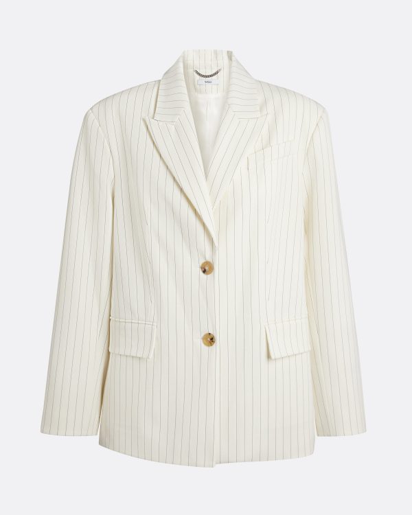 Maurissa Ivory Pinstripe Jacket - Image 5