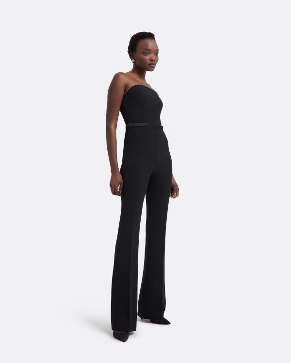 Myrine Black Jumpsuit With Belt - Image 4