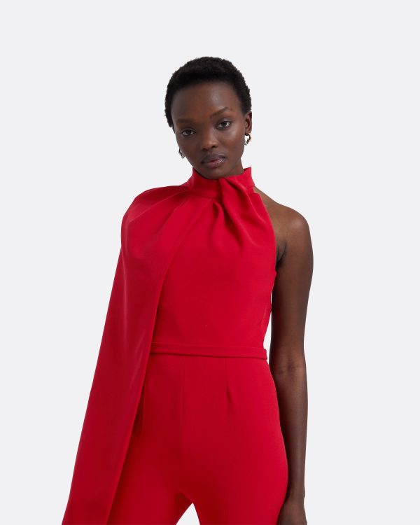 Jaime Crimson Red Jumpsuit - Image 3