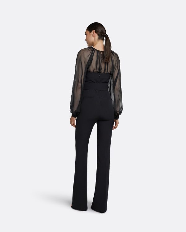 Aternia Black Jumpsuit With Buckle Belt - Image 2