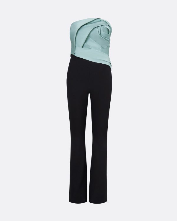 Olivina Black & Spearmint Jumpsuit - Image 5