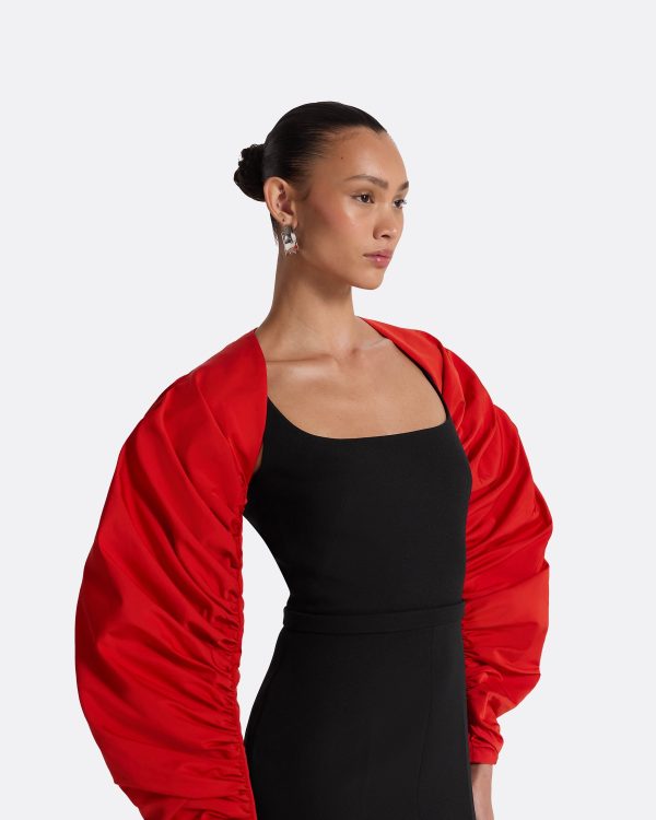 Honi Scarlet Red Harness & Bele Black Jumpsuit - Image 3