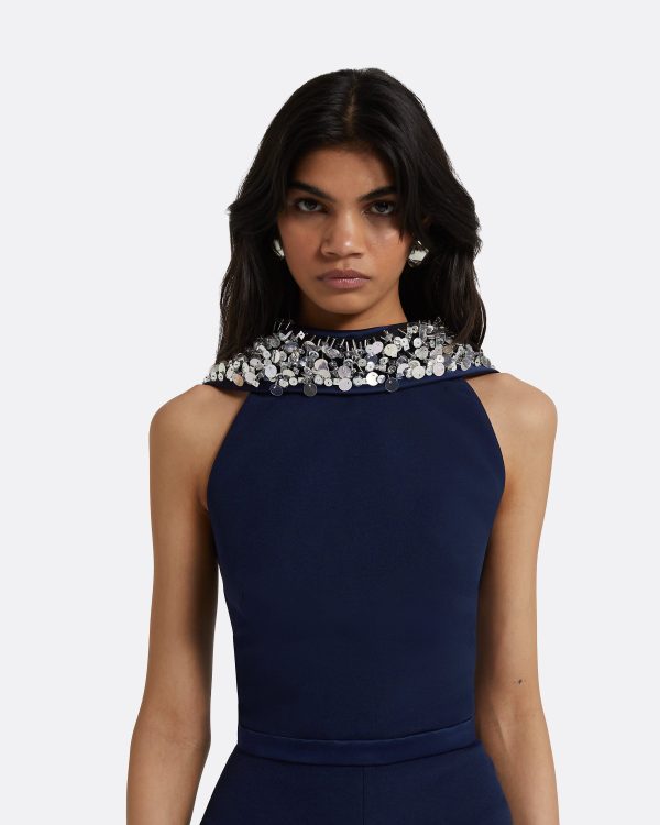 Luna Maritime Embroidered Jumpsuit - Image 3