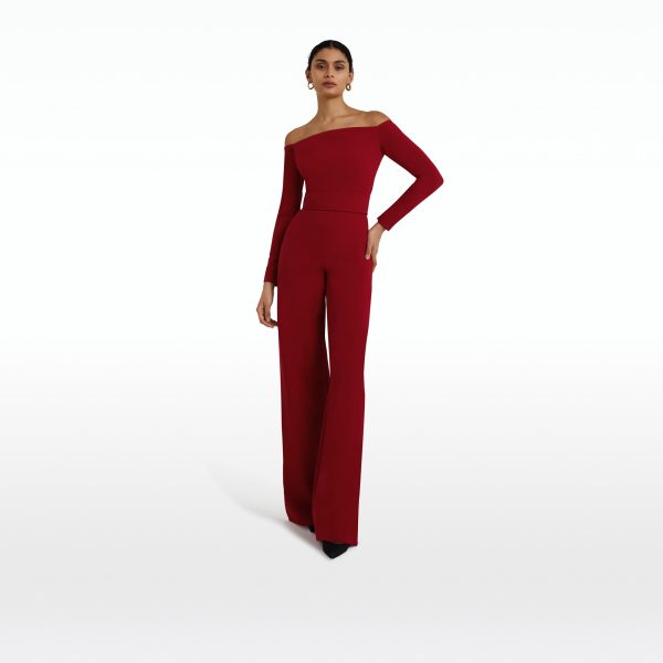 Veasna Azalea Red Jumpsuit - Image 5