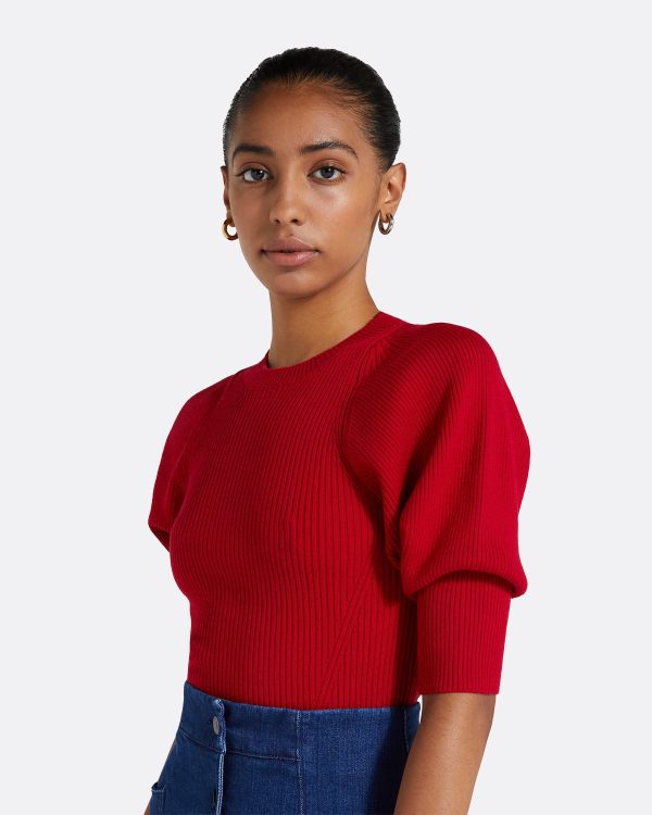 Paula Azalea Red Knit - Image 3