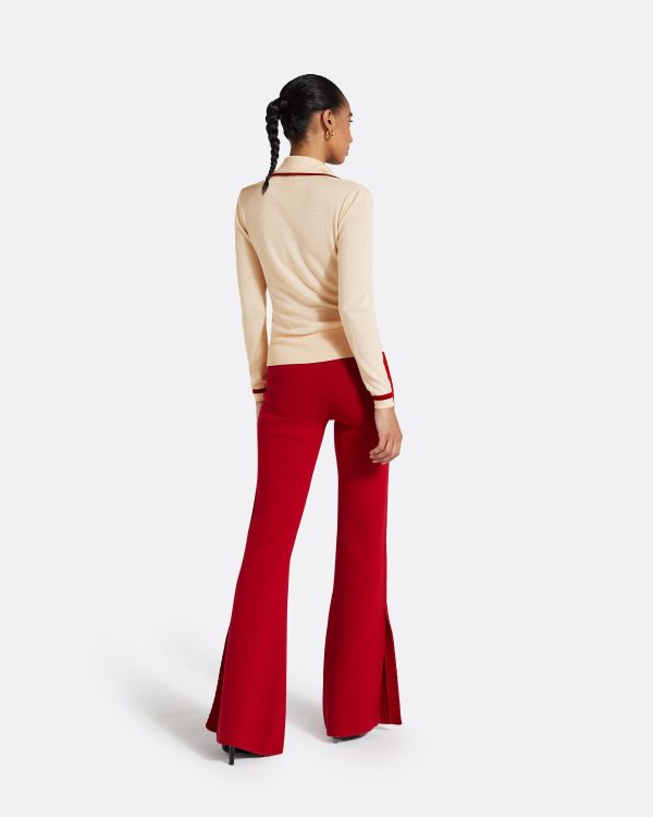 Lydie Powder & Azalea Red Knit - Image 2