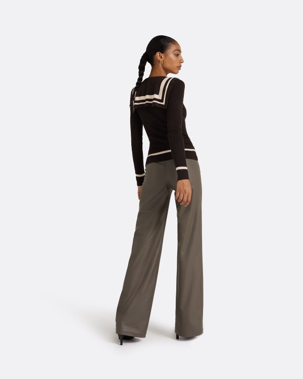 Odette Dark Mocha & Powder Knit - Image 2