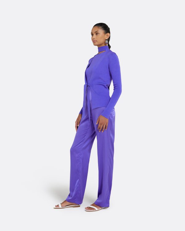 Mani Anemone Blue Knit Cardigan - Image 4