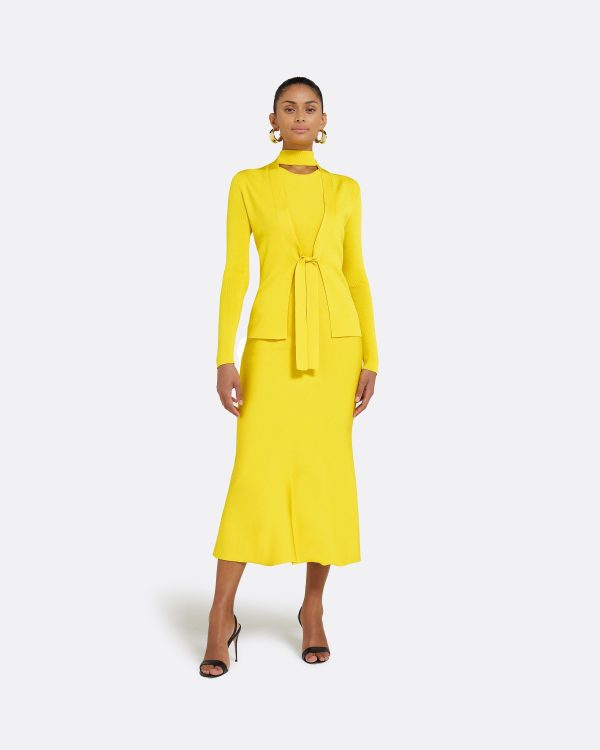 Mani Canary Knit Cardigan