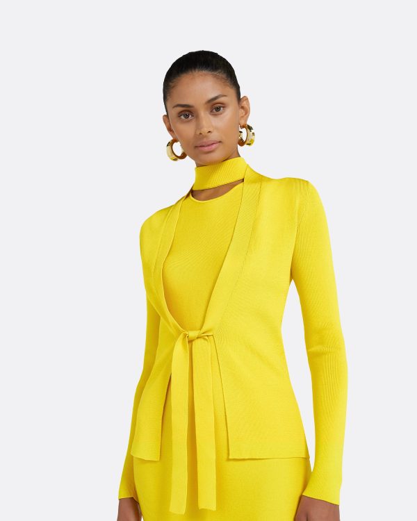 Mani Canary Knit Cardigan - Image 3