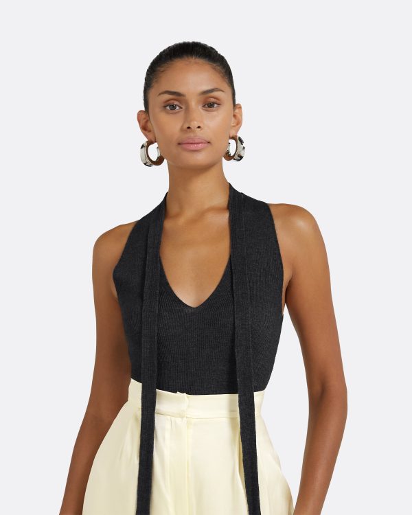 Titu Grey Melange Knit - Image 3