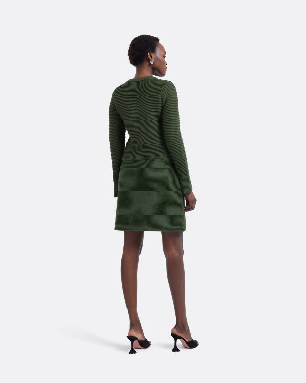 Kelly Olive Crochet Skirt - Image 2