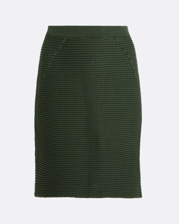 Kelly Olive Crochet Skirt - Image 4