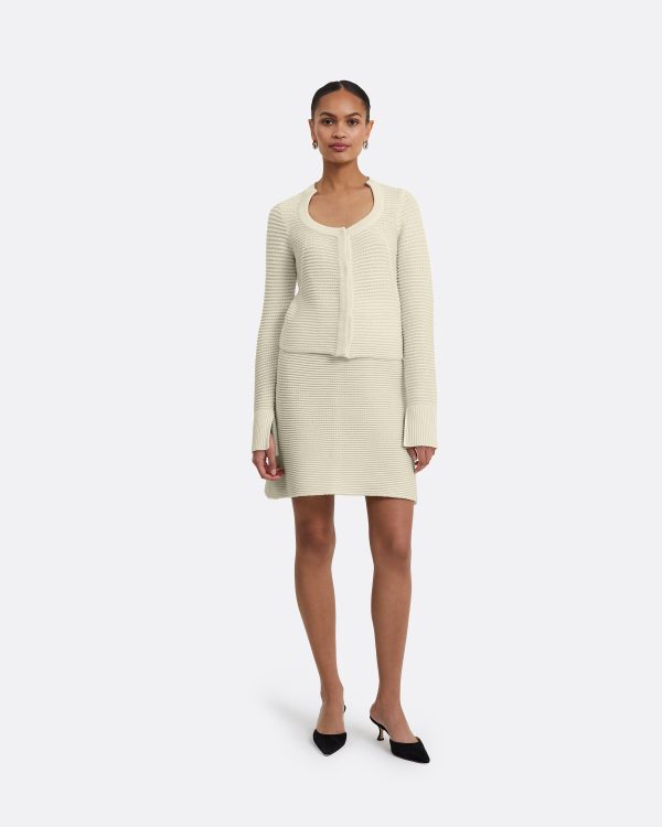 Kelly Ivory Crochet Skirt - Image 2