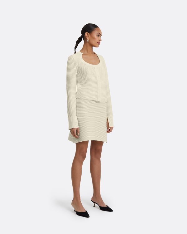 Kelly Ivory Crochet Skirt - Image 4