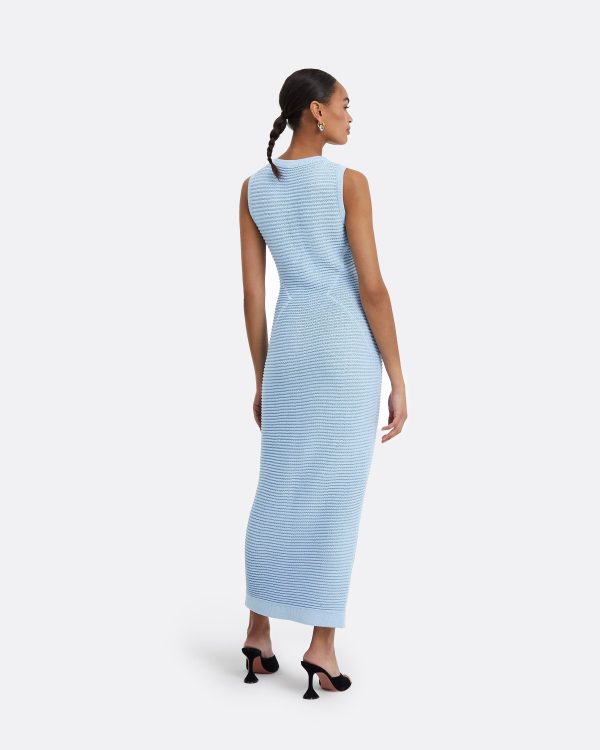 Klaudette Azurra Crochet Midi Dress - Image 2