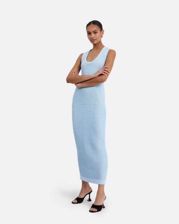 Klaudette Azurra Crochet Midi Dress - Image 4