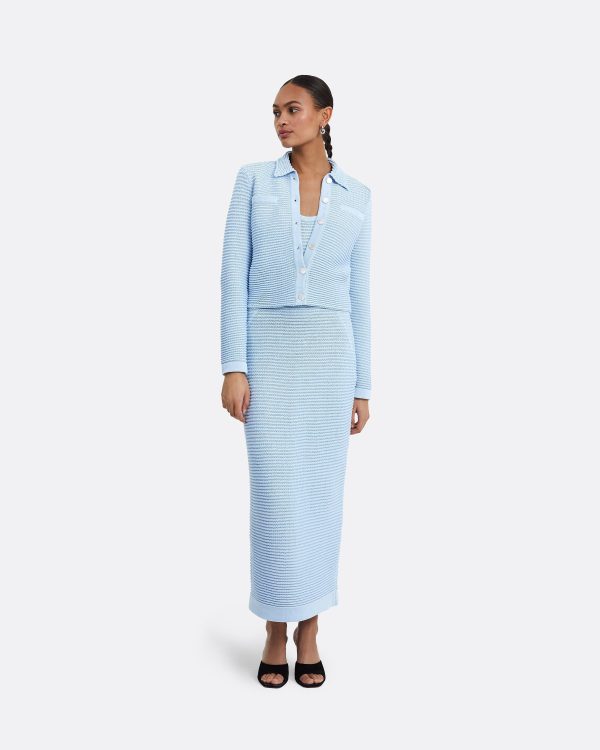Klaudette Azurra Crochet Midi Dress - Image 5