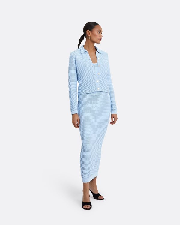 Klaudette Azurra Crochet Midi Dress - Image 6