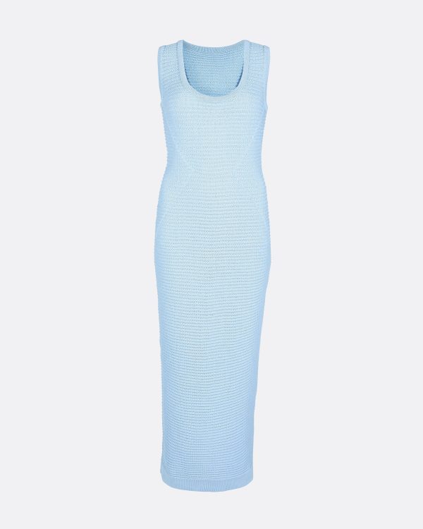 Klaudette Azurra Crochet Midi Dress - Image 7