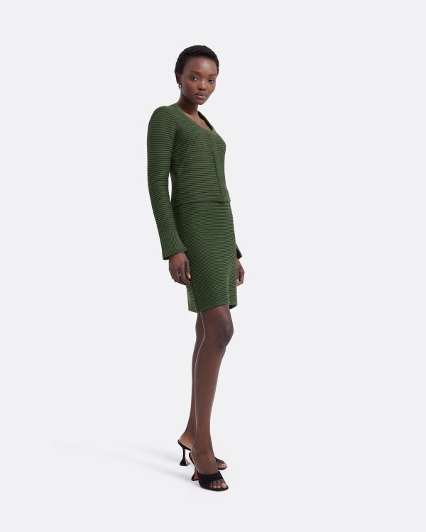 Karlotta Olive Crochet Jacket - Image 4