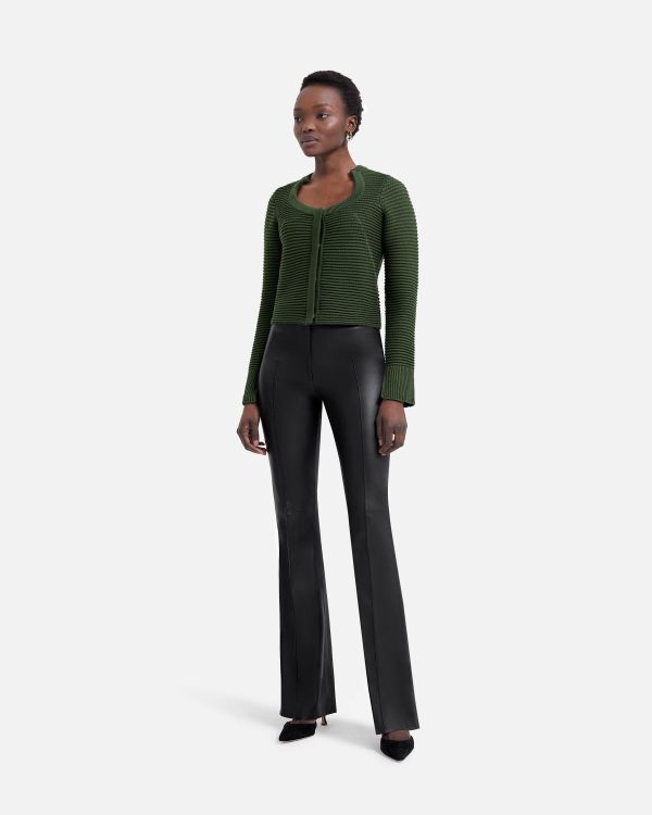 Karlotta Olive Crochet Jacket - Image 5