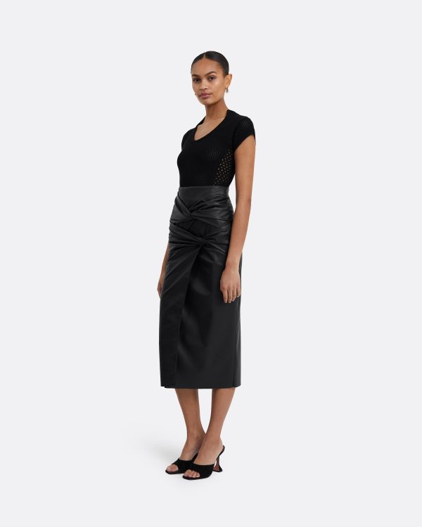 Karly Black Knit Top - Image 4