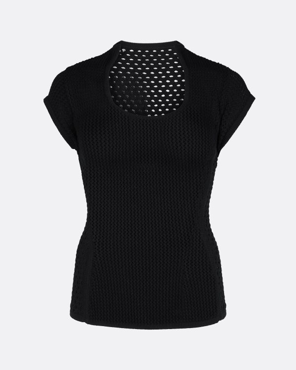 Karly Black Knit Top - Image 6